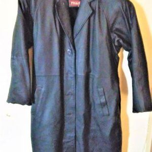 Women’s Full-Length Leather Coat